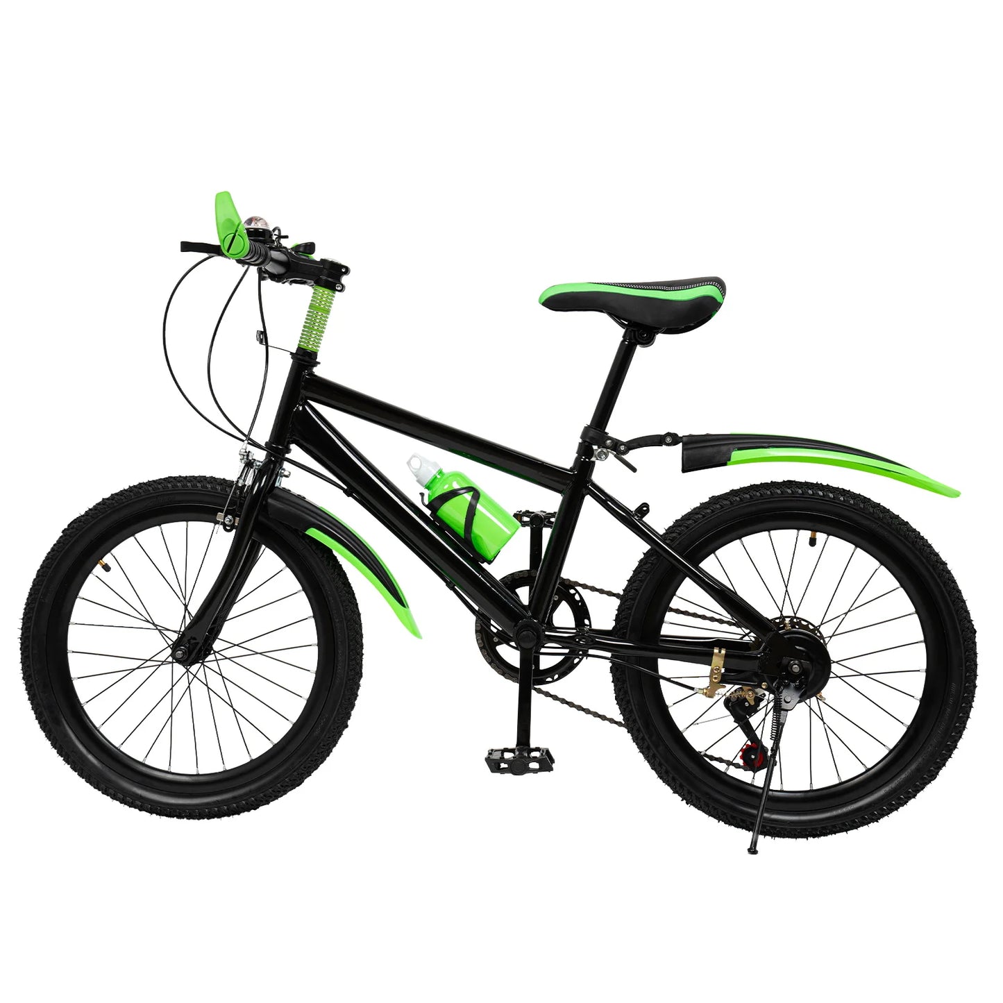 20-Inch 7-Speed Mountain Bike . Adult & Teen Bicycle with Dual Disc Brakes and Adjustable Seat