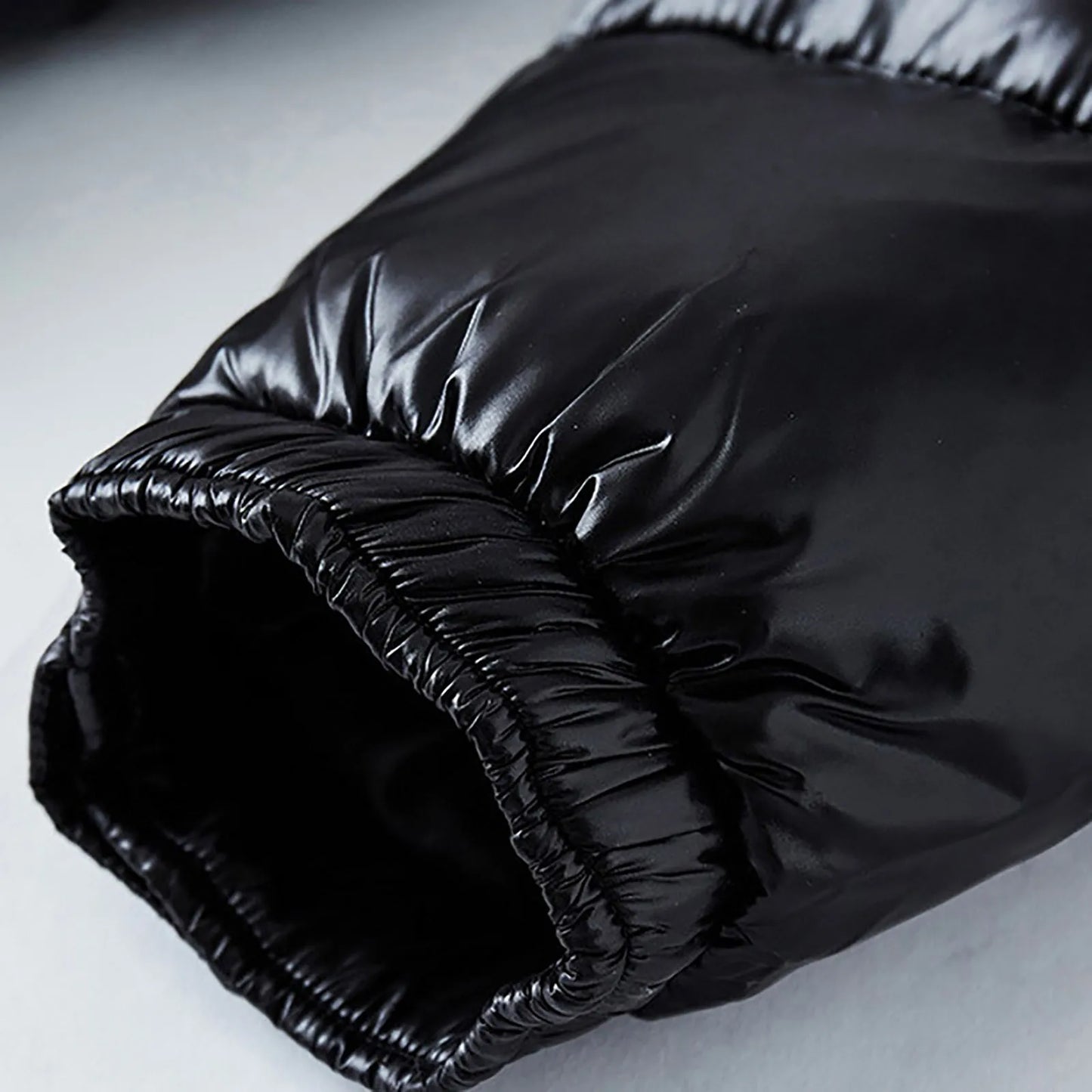 Men’s Glossy Hooded Puffer Jacket