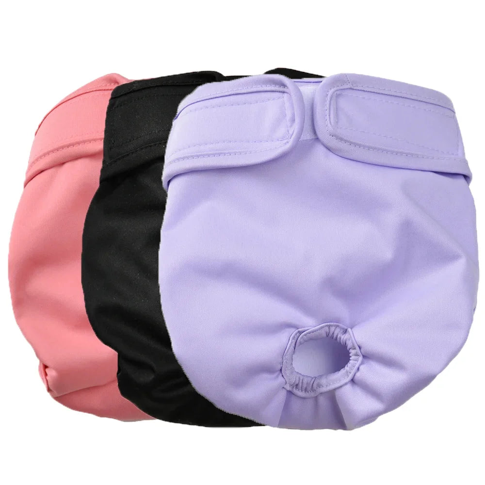 Reusable Female Dog Diapers.Washable Adjustable Puppy Period Panties 3 Pack