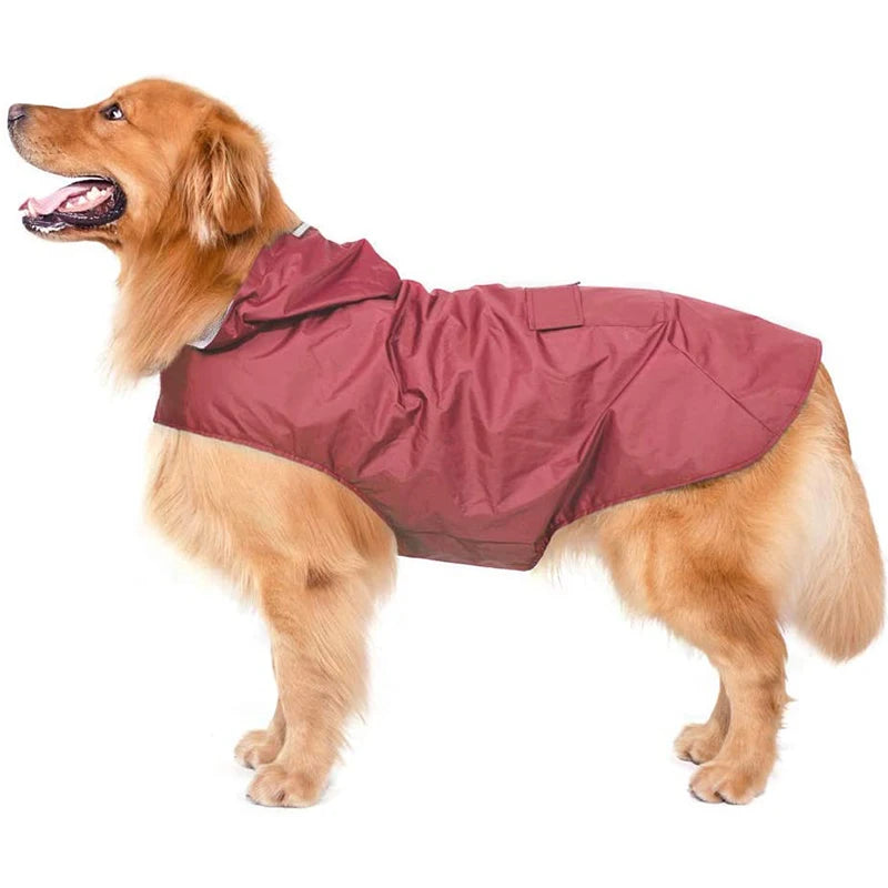 Hooded Waterproof Dog Raincoat Jacket