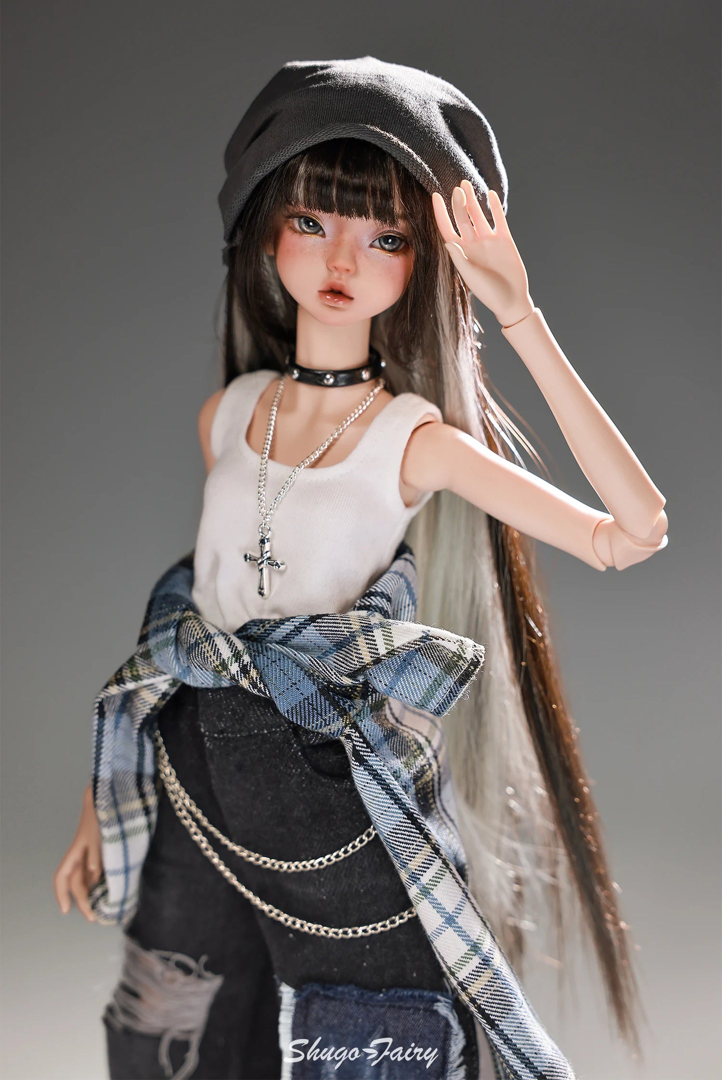Lena F Bjd Doll 1/4 Bariy Body Lazy Pure Modern Street Daily Outfit Toys Korean Cool Music Producer Resin Shugafairy Full Set