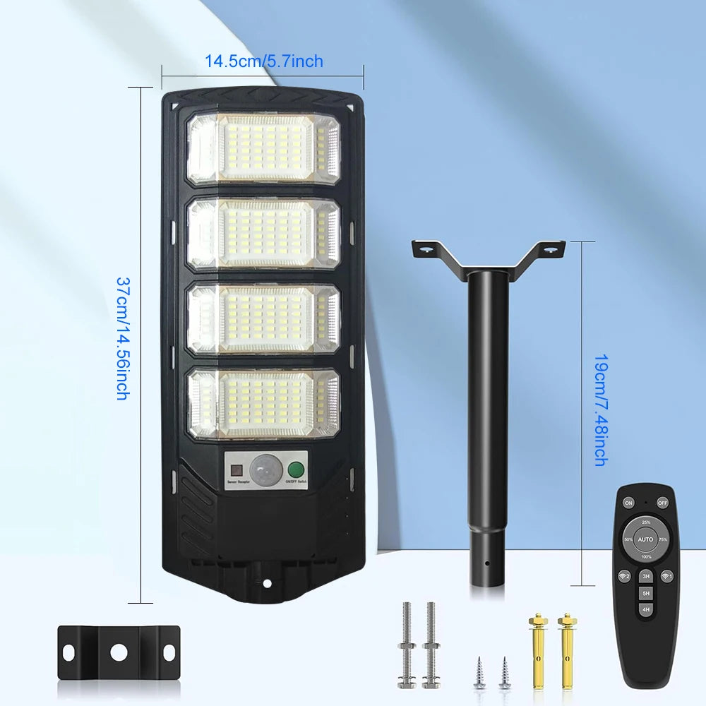 Solar LED Street Light | Outdoor Motion-Sensor Security Light