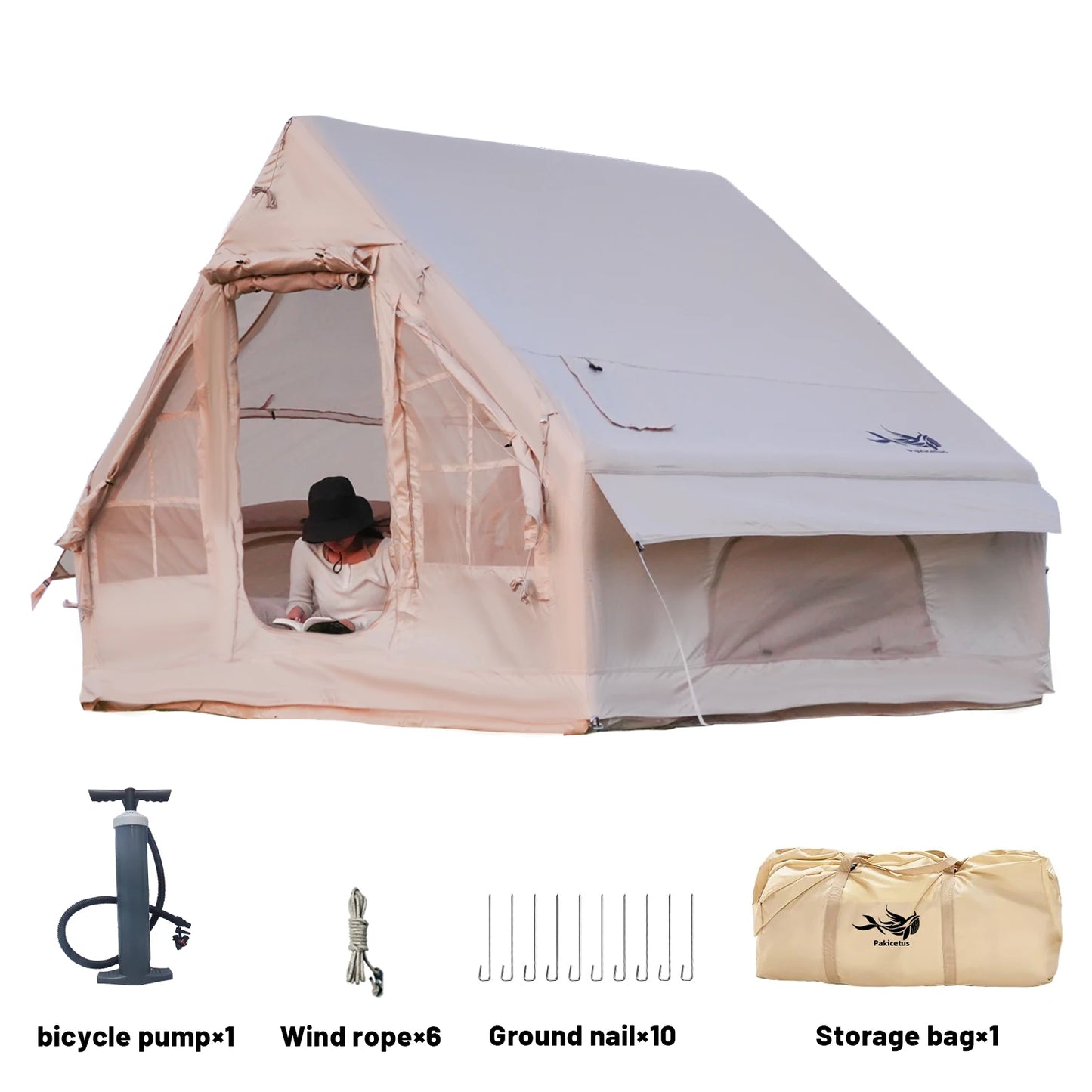 Luxury Inflatable Glamping Tent – Spacious Waterproof Camping Shelter for Outdoor Living