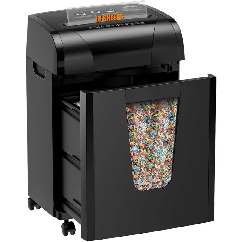 18-Sheet Cross-Cut Paper Shredder with P-4 Security Level