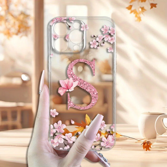 Bright Letter S Transparent Fashion Phone Case For iPhone Samsung