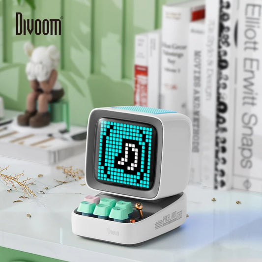Divoom Ditoo-Pro Bluetooth Desktop Speaker with Pixel Art Display, Mechanical Keyboard & Smart Alarm Clock