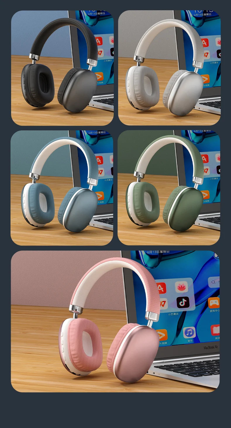 Wireless Over Ear Bluetooth Headphones with Microphone  HiFi Stereo Sound & All-Day Comfort