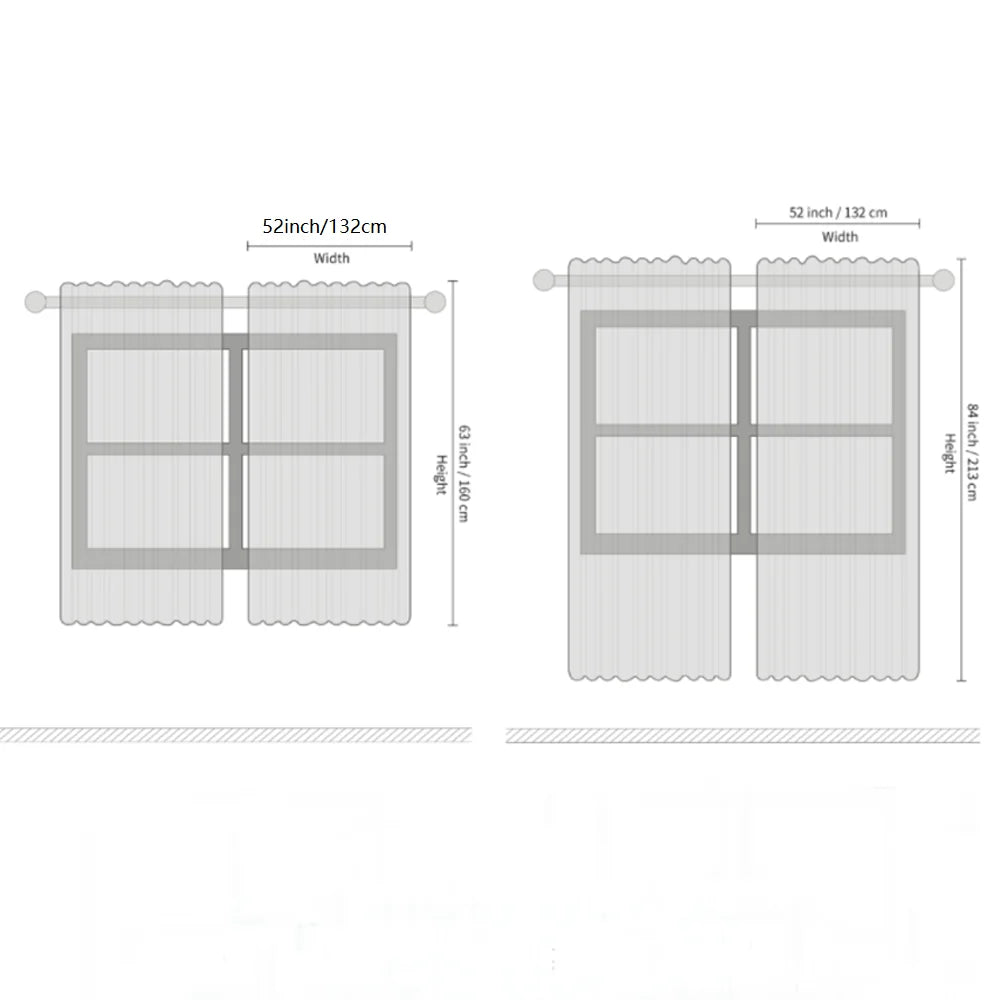 Luxury Blackout Wave Curtain Panel Set