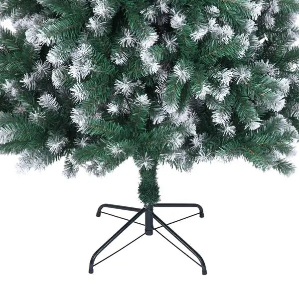 7FT Snow-Flocked Artificial Christmas Tree .870 Branches with Realistic Winter Holiday Design