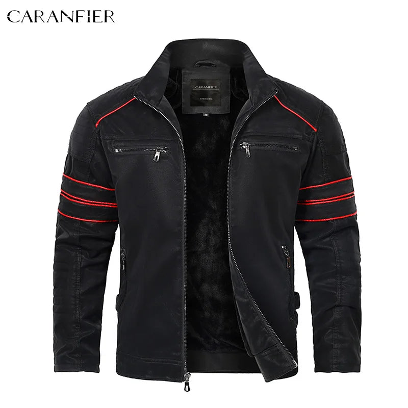 Men’s Retro Leather Moto Jacket