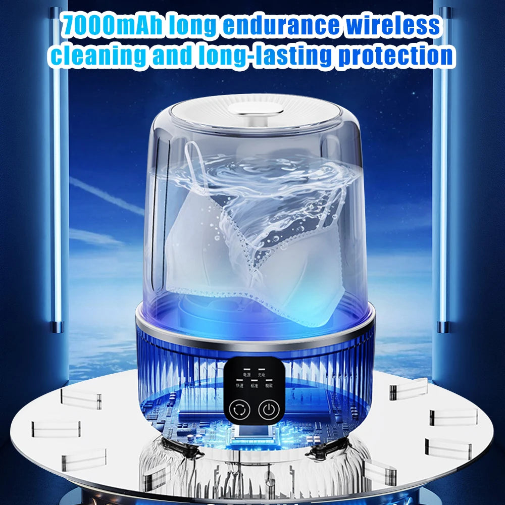 15L Rechargeable Cordless Mini Washing Machine. Portable Compact Washer