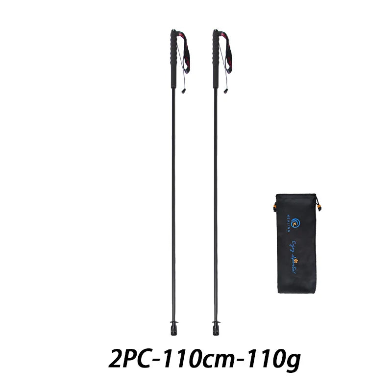 Adjustable Carbon Fiber Trekking Poles – Lightweight Foldable Hiking & Walking Sticks with Quick Lock for Camping, Backpacking & Outdoor Adventures
