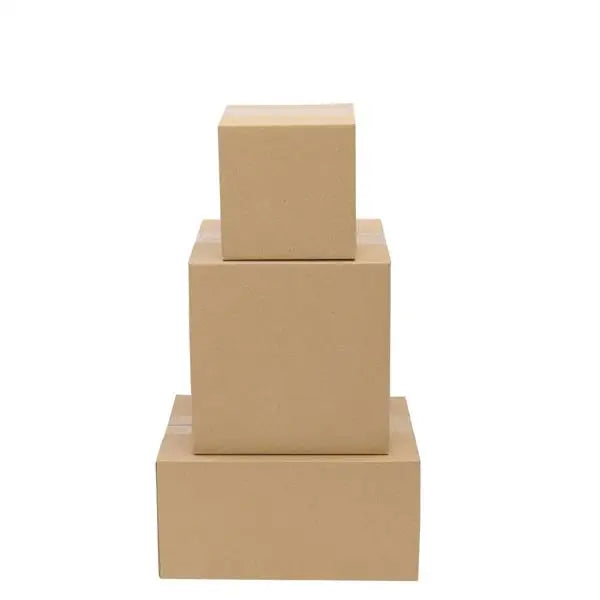 100-Pack Corrugated Paper Gift Boxes 6x6x6 in (15.2 x 15.2 x 15.2 cm) – Brown Shipping & Mailing Boxes for Gifts, Packaging, Moving & Small Business