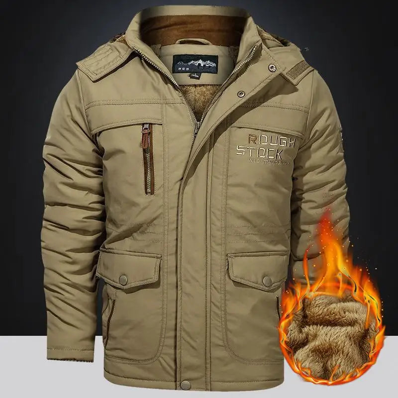 Men’s Winter Fleece Lined Outdoor Parka Jacket