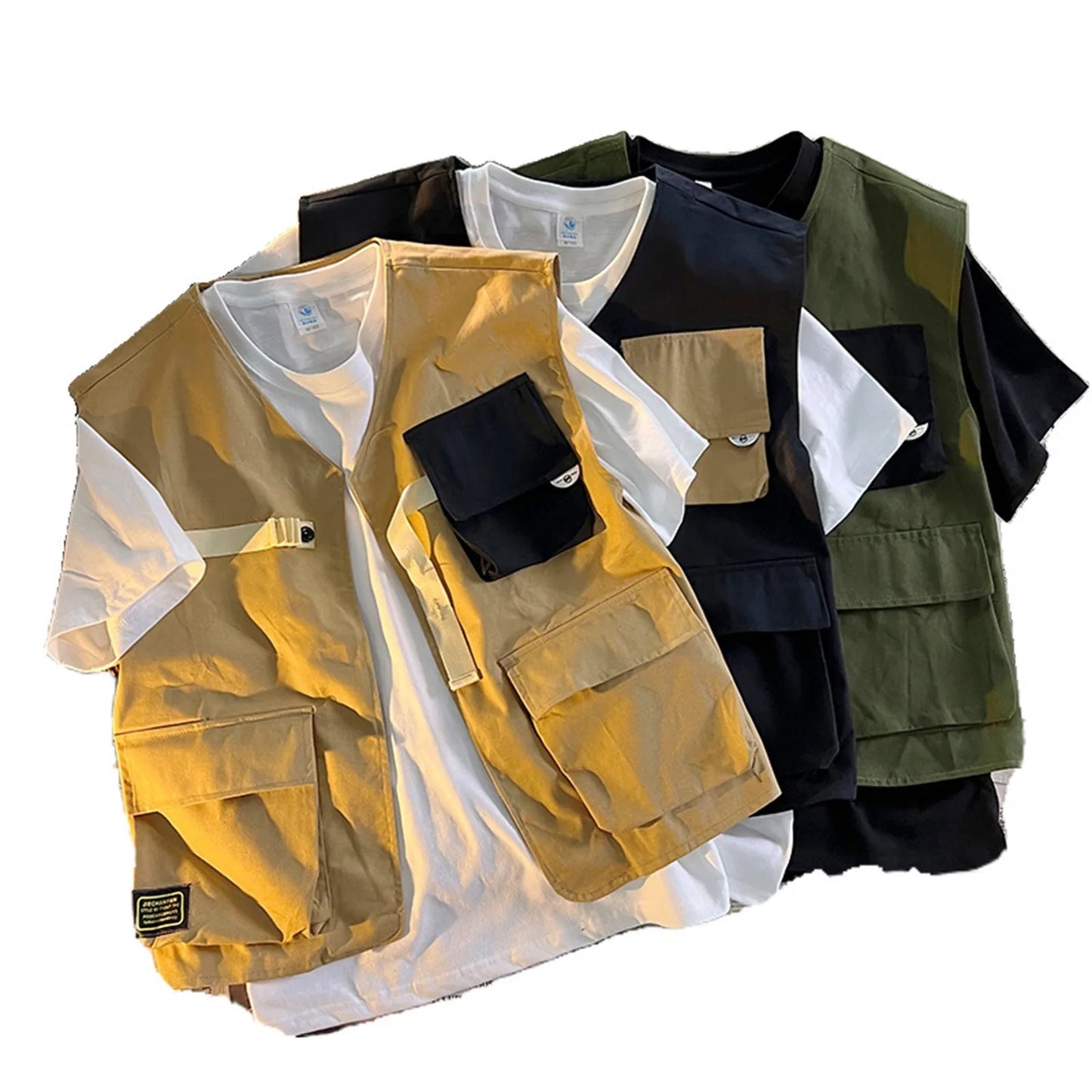 Men’s Tactical Outdoor Utility Vest Jacket Multi Pocket Casual Fashion Vest