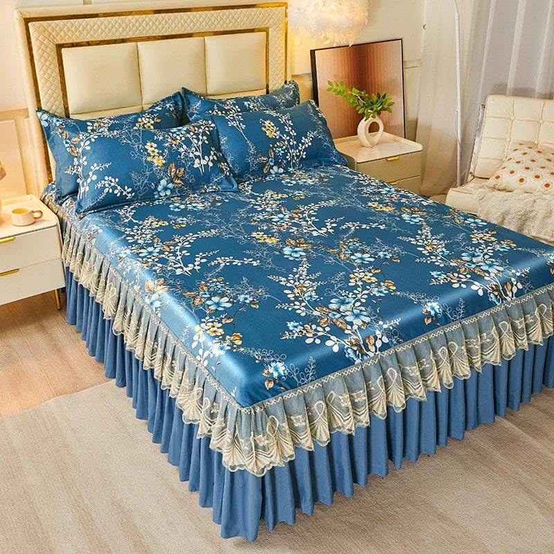 3-Piece Elegant Patterned Bedspread Set