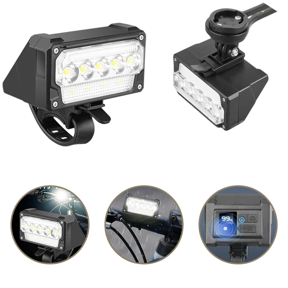 Bicycle Front Light Super Bright Bicycle Light Waterproof Bicycle Head Light 5 Level Dimmable Bicycle Headlight for Night Riding