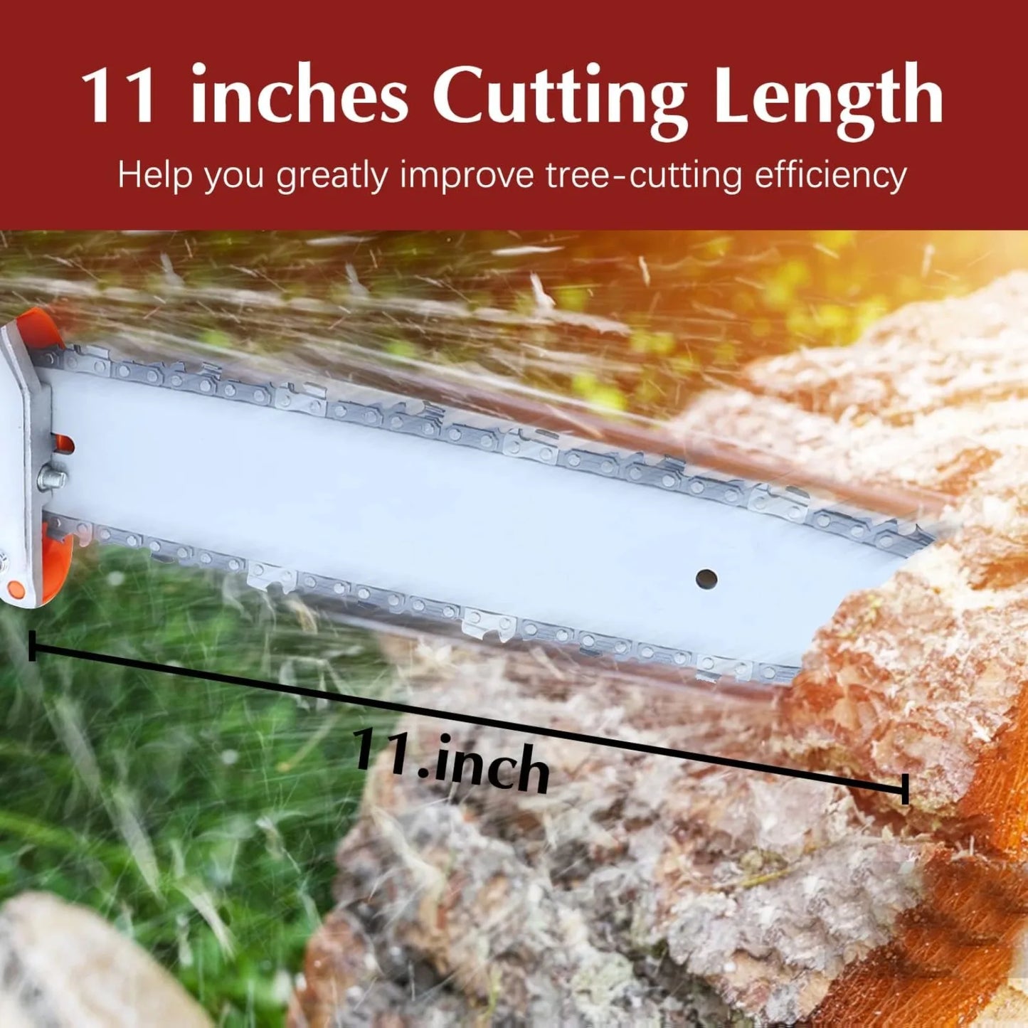 Pole Saw,Powerful Gas Pole Chainsaw 42.7CC 2-Cycle Cordless Extension Pole Saw Tree Trimmer Long Reach Saw,16ft Pruning Saw