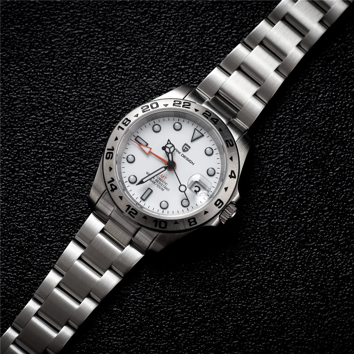 （Local delivery）PAGANI DESIGN 2025 New NH34 Men's GMT Automatic Mechanical Watches Stainless Steel 10Bar Sport BWG-9 Clock