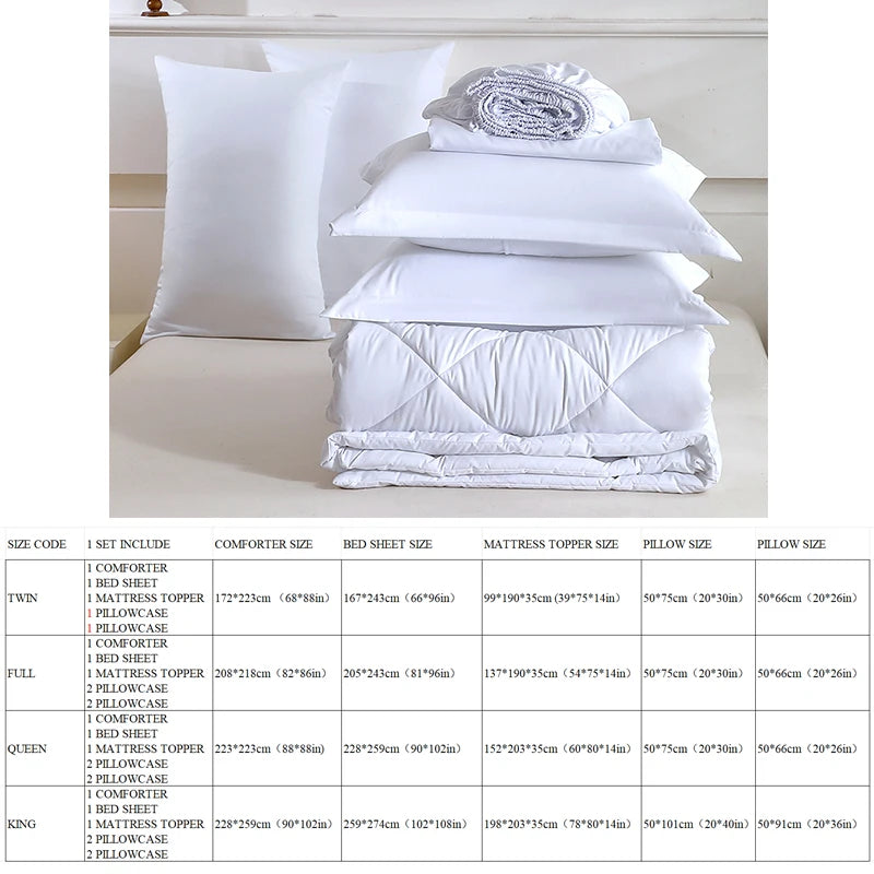 Queen Size Comforter Sets - Home Bedding Set with Blanket And Bed Sheets for Extra Comfort And Warmth - Bedroom Decor
