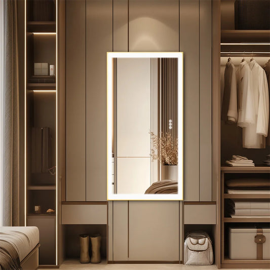Luvodi Large Gold Framed Fogless Smart Dressing Mirror