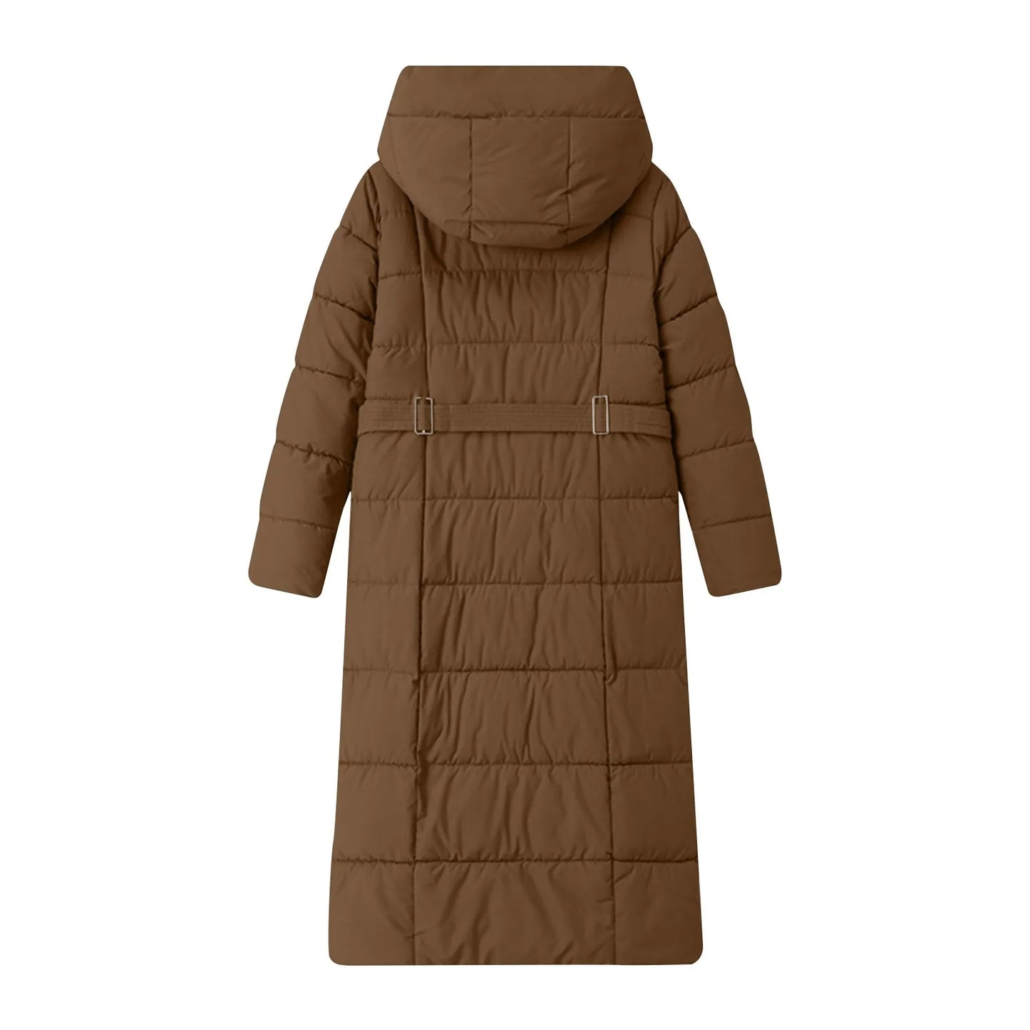 Black Winter Coat 2024 New Women's Thick Cotton Parka Jacket Korean Oversized Loose Hooded Coats Female Casual Long Overcoat