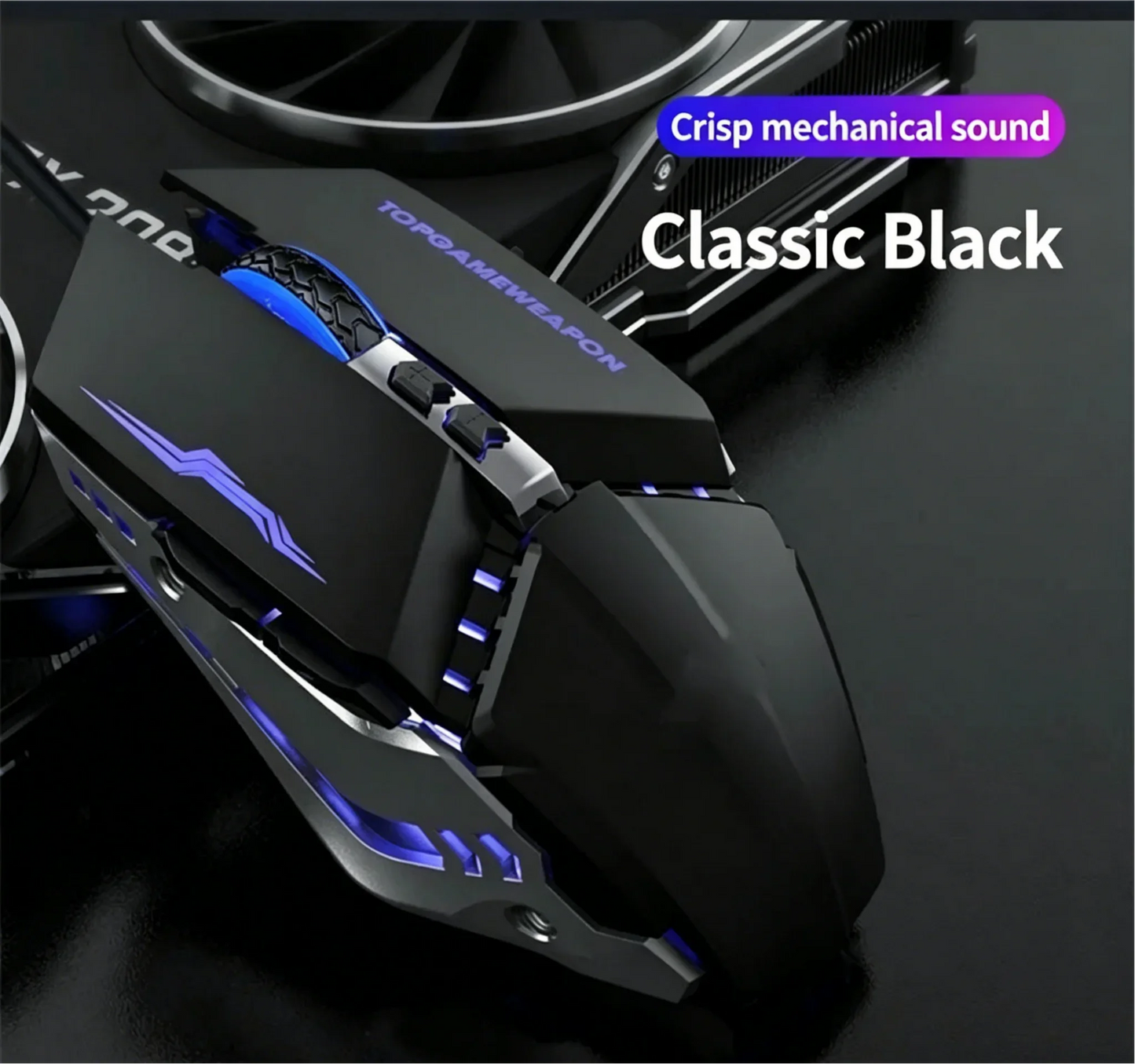 RGB Dual Mode Wireless Gaming Mouse. Rechargeable Ergonomic LED Mouse for PC & Laptop