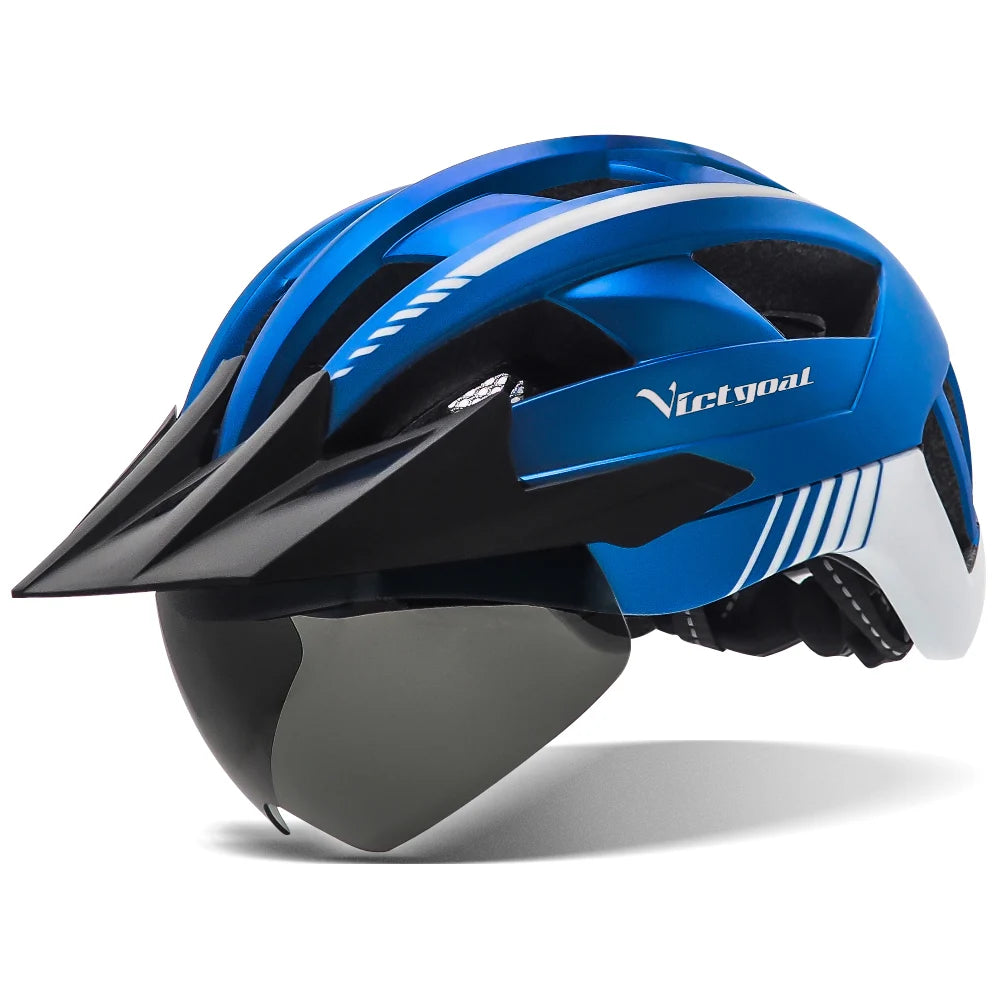 VICTGOAL Adult Cycling Helmet with Visor – Road & Mountain Bike Helmet