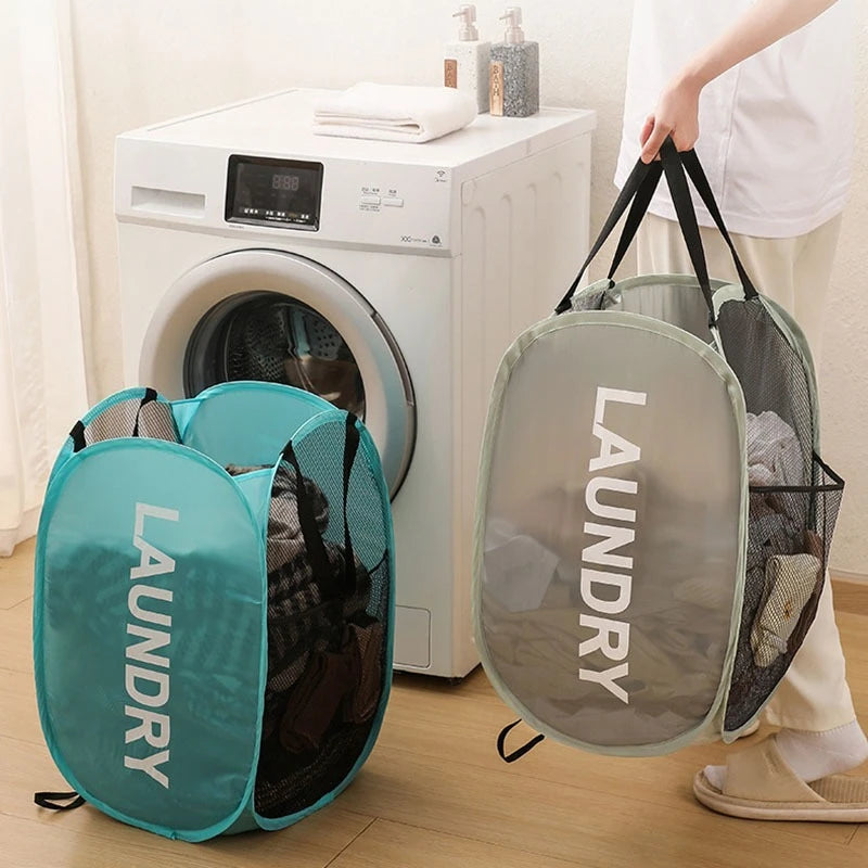 Extra-Large Foldable Laundry Hamper with Carry Handles