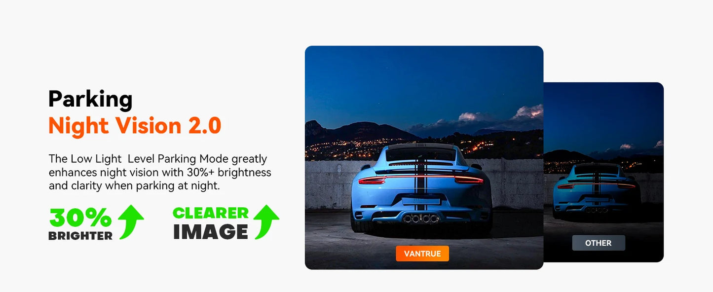 Vantrue N2X 2.7K HDR Dashcam Front and Inside 5G WiFi Dual Dash Camera with IR Night Vision STARVIS 2 Voice Control 60FPS GPS