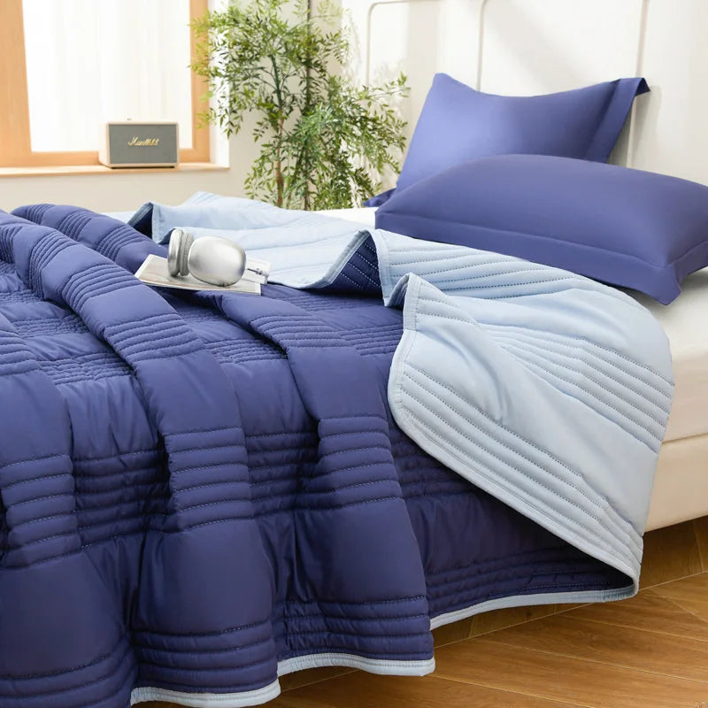 Elegant Solid Color Quilted Bedspread Set