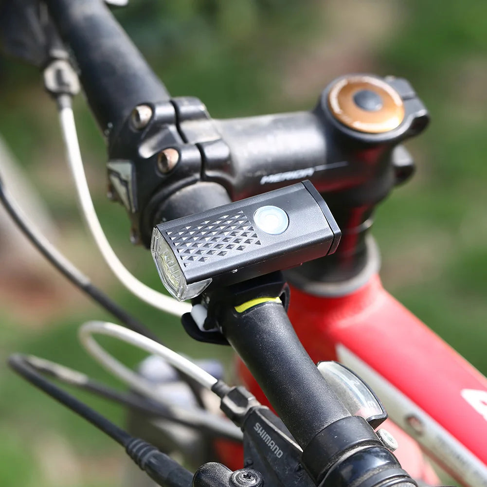 Portable Light Mountain Bike Lights XPE LED Bicycle Front Rear Light Bell Set MTB Bike Night Safety Headlight Lamp