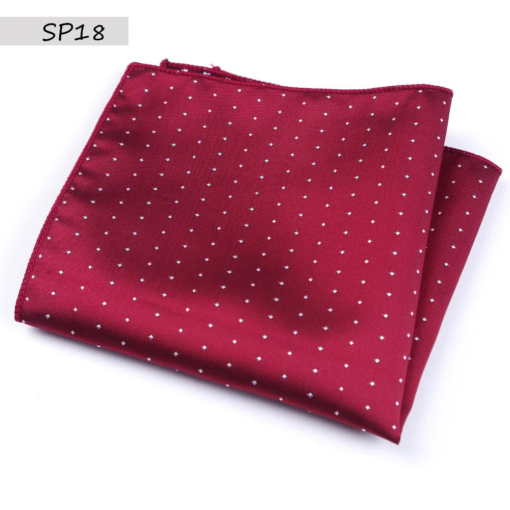 Men’s Designer Pocket Square Handkerchief Set. Elegant Suit Accessories