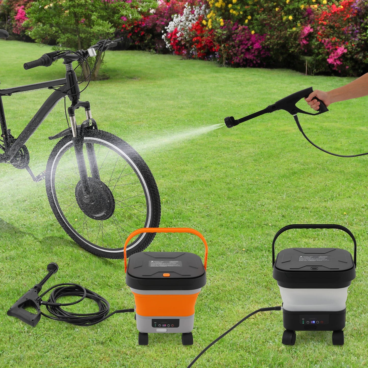 Cordless Portable Pressure Washer 23Bar Rechargeable High Pressure Cleaner for Cars, Patios & Outdoor Cleaning  Product Description