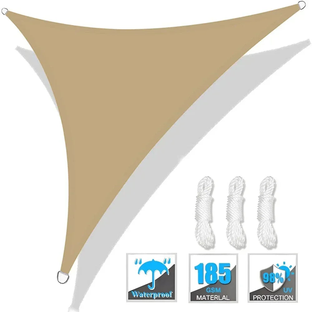 Triangle Sun Shade Sail Canopy .UV Protection Outdoor Patio Shade Cover