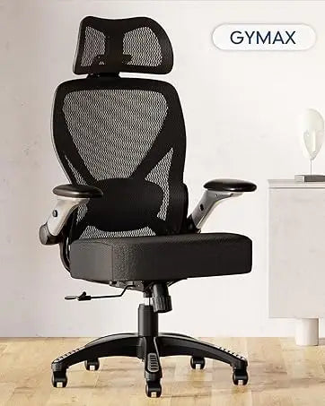 Ergonomic High Back Office Chair with Headrest & Flip Up Arms