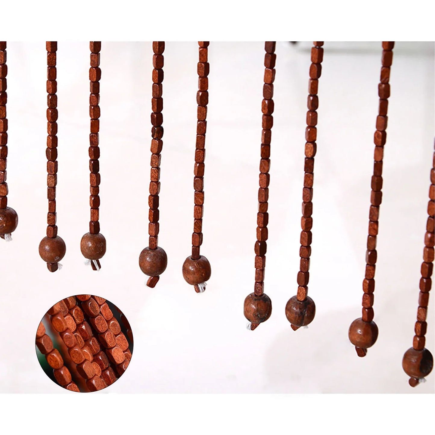 Wooden Bead Door Curtain.Boho Hanging Divider for Doorways & Closets