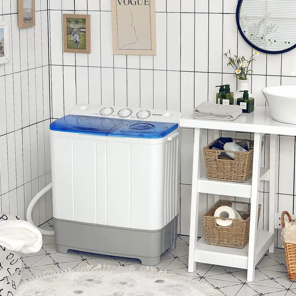 Portable 2-in-1 Compact Washing Machine & Spin Dryer for Small Spaces