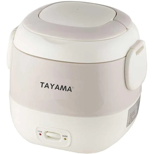 Portable Mini Rice Cooker 1.5 Cup Electric Nonstick Cooking Pot with Keep Warm Function Compact Design Easy Storage