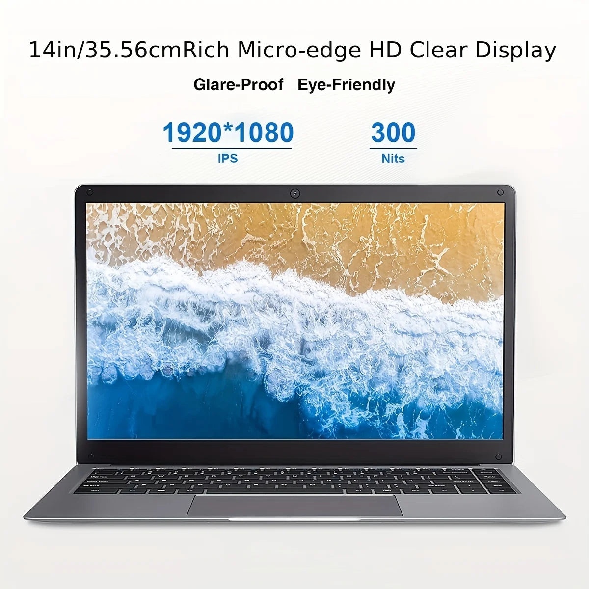 14 Inch Laptop Intel Celeron N3350 6GB RAM 64GB+256GB SSD Windows 10