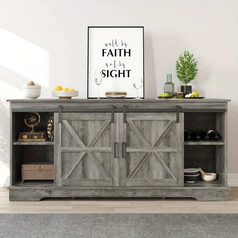 65-inch TV Entertainment Center Media console TV stand with locker