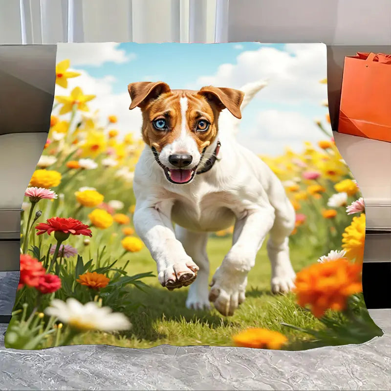 1pc Flannel Blanket Dolphins at Sunset Soft Blanket - Ocean Scene Cozy Throw for Bed or Couch