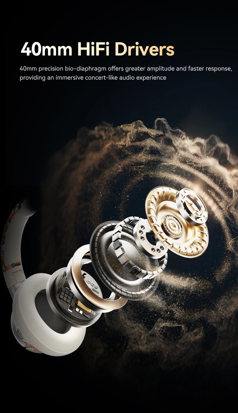 Wireless LED Light-Up Graffiti Style Bluetooth Over-Ear Headphones