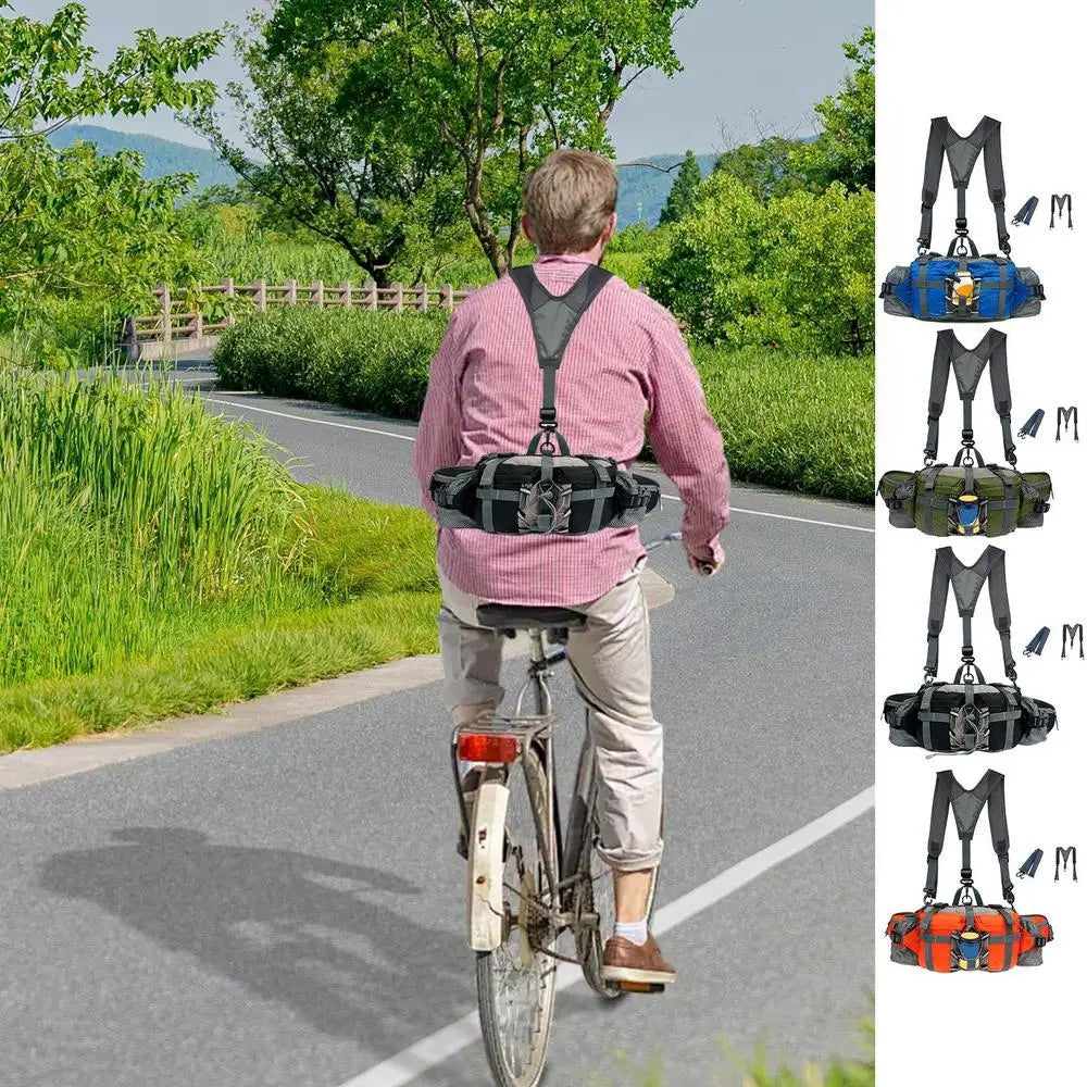 Hiking Hydration Waist Pack with Dual Water Bottle Holders
