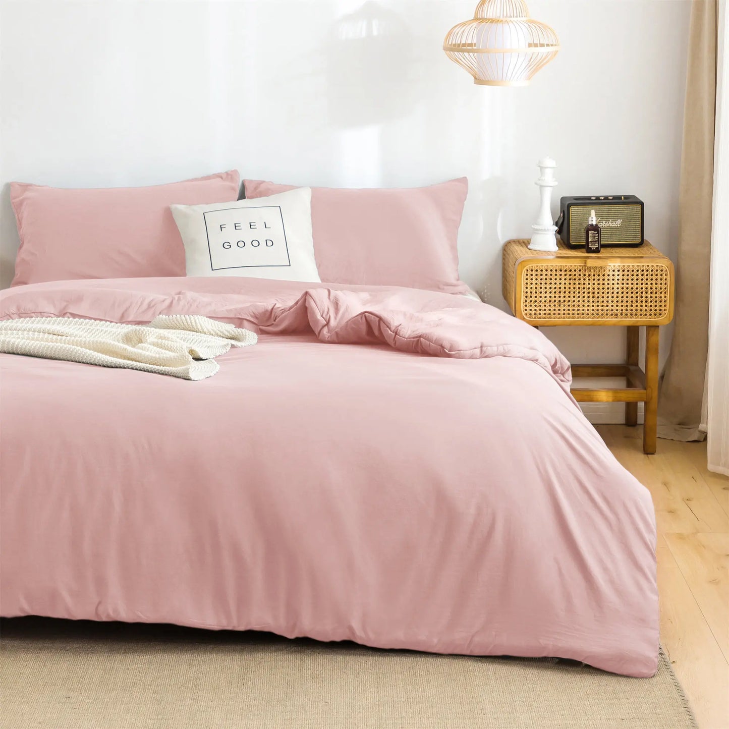 Soft Reversible Washable Bedding Comforter Sets ,Luxury Fluffy Microfiber Skin-friendly Comforter for All Season