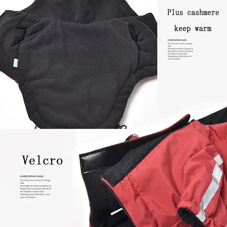Reflective Waterproof Dog Hoodie Coat for Autumn & Winter