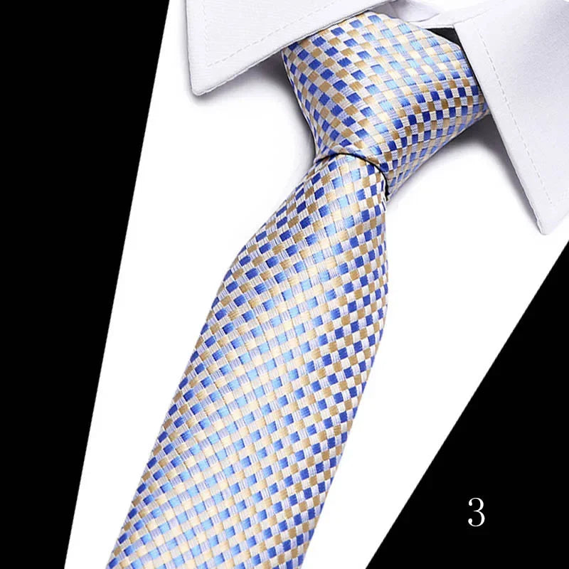Men’s Colorful Classic Necktie . Fashion Business Wedding Tie Collection