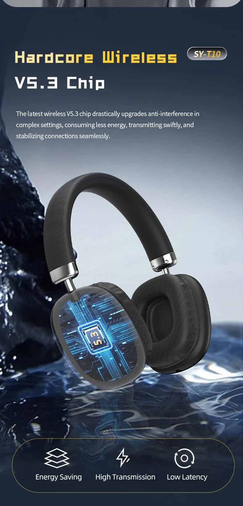 Wireless Bluetooth Over-Ear Headphones with Premium Sound