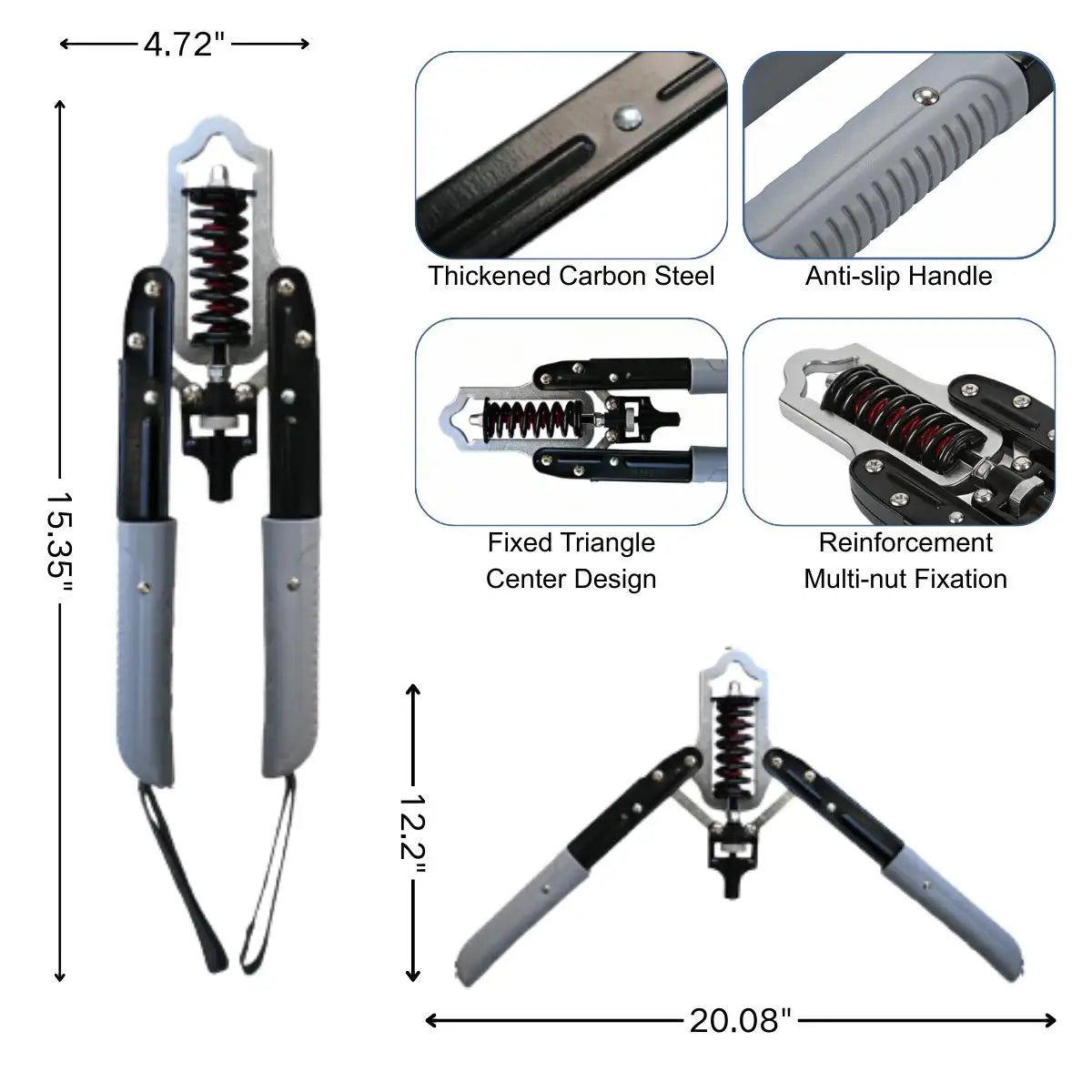 Portable Adjustable Resistance Trainer with Full Body Strength Training System