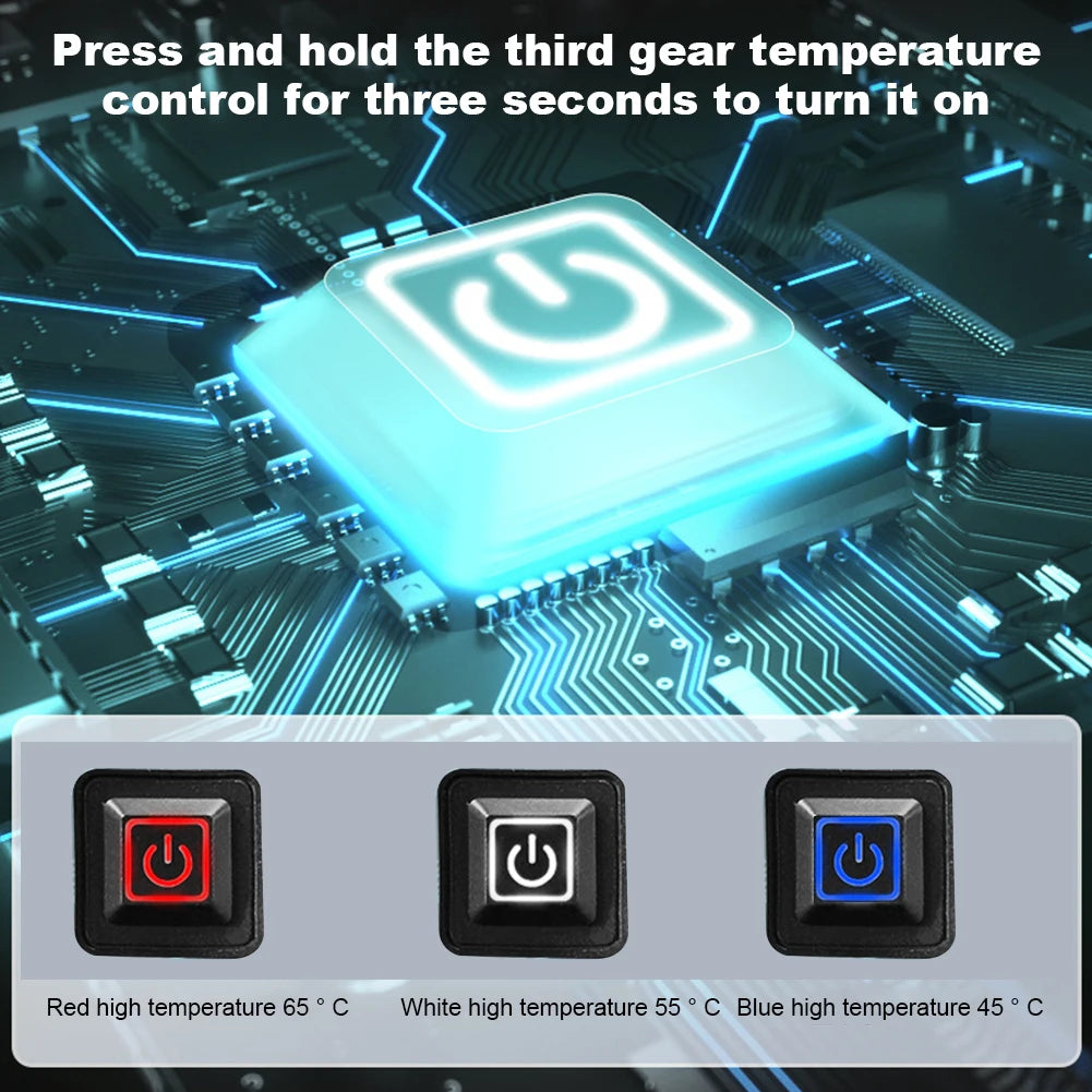 5V USB Clothes Heater Pad With 3 Gear Adjustable Temperature DIY Electric Heating Sheet Heating Warmer Pad For Vest Jacket
